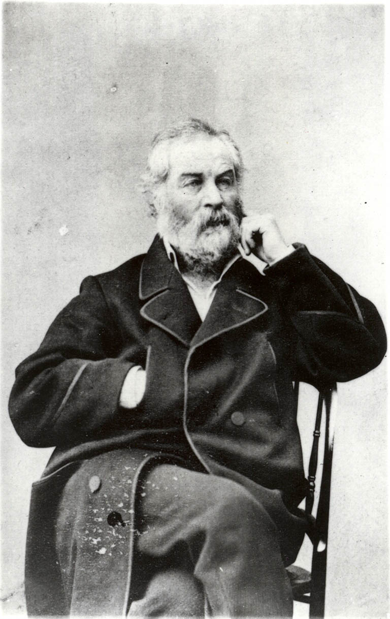 Whitman's "Hugo portrait," D.C. 1863, photo A. Gardner