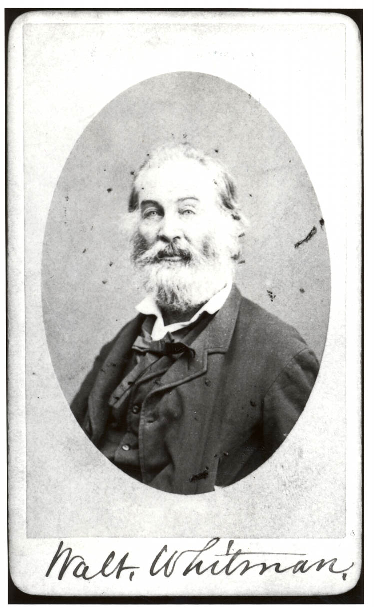 Whitman photographed by Matthew Brady in 1866.