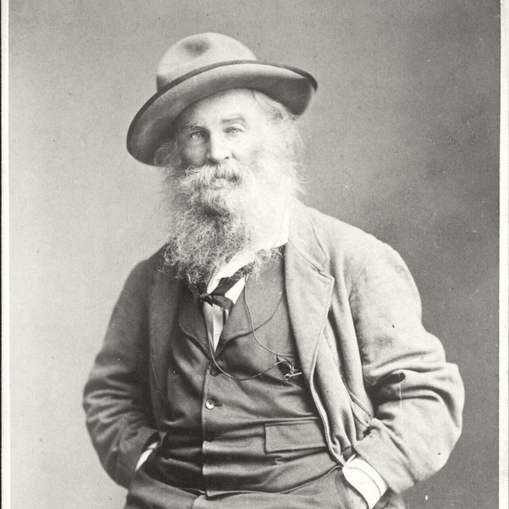 Whitman's comment about this 1867 photograph,taken by Matthew Brady: