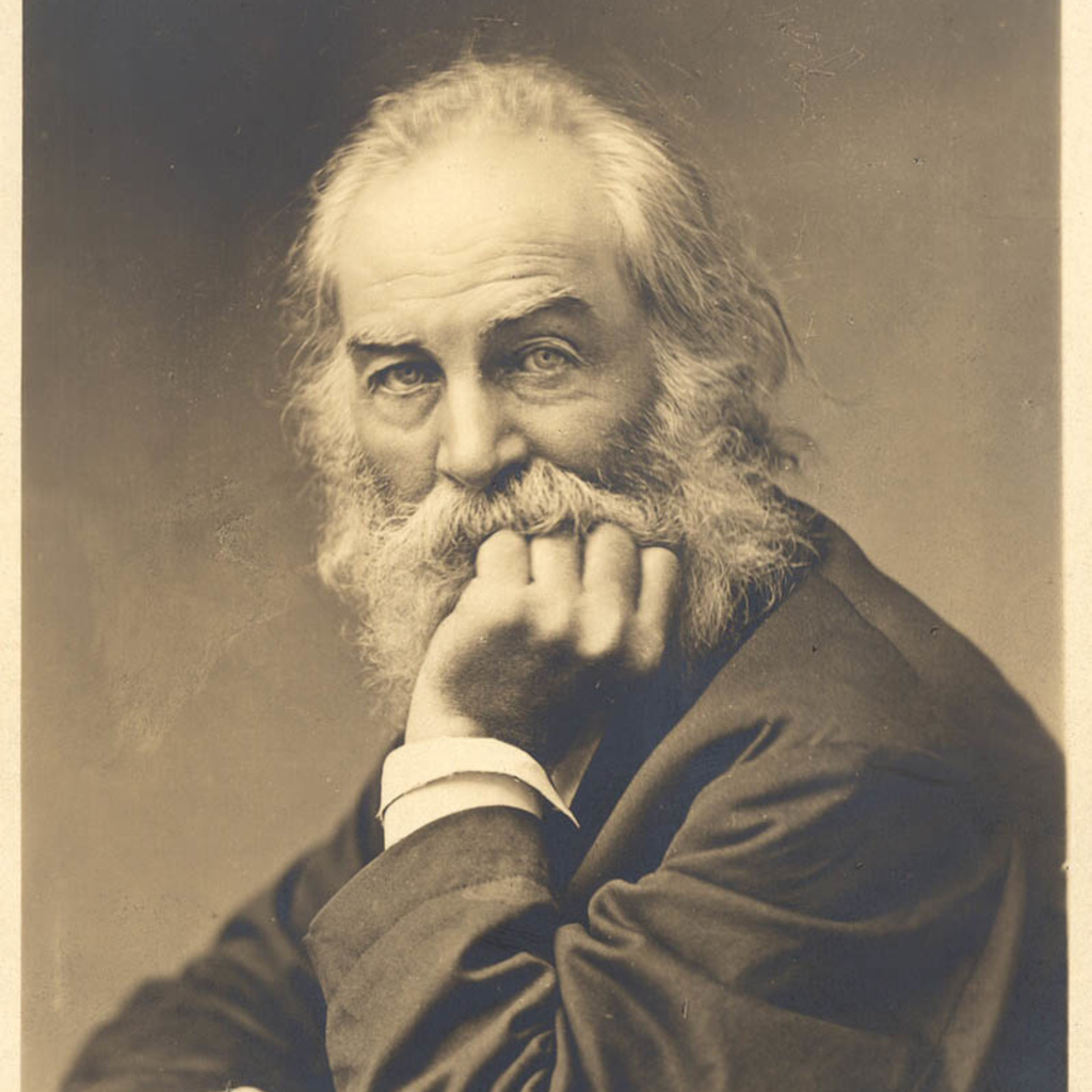 Whitman's two fists (photo F. Pearsall, c:a 1870)
